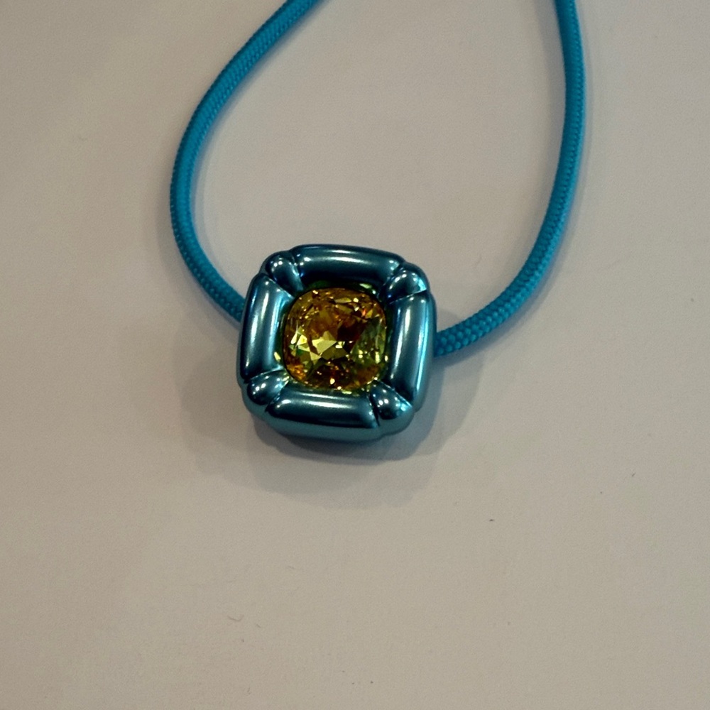 Swarovski Blue and Gold Necklace